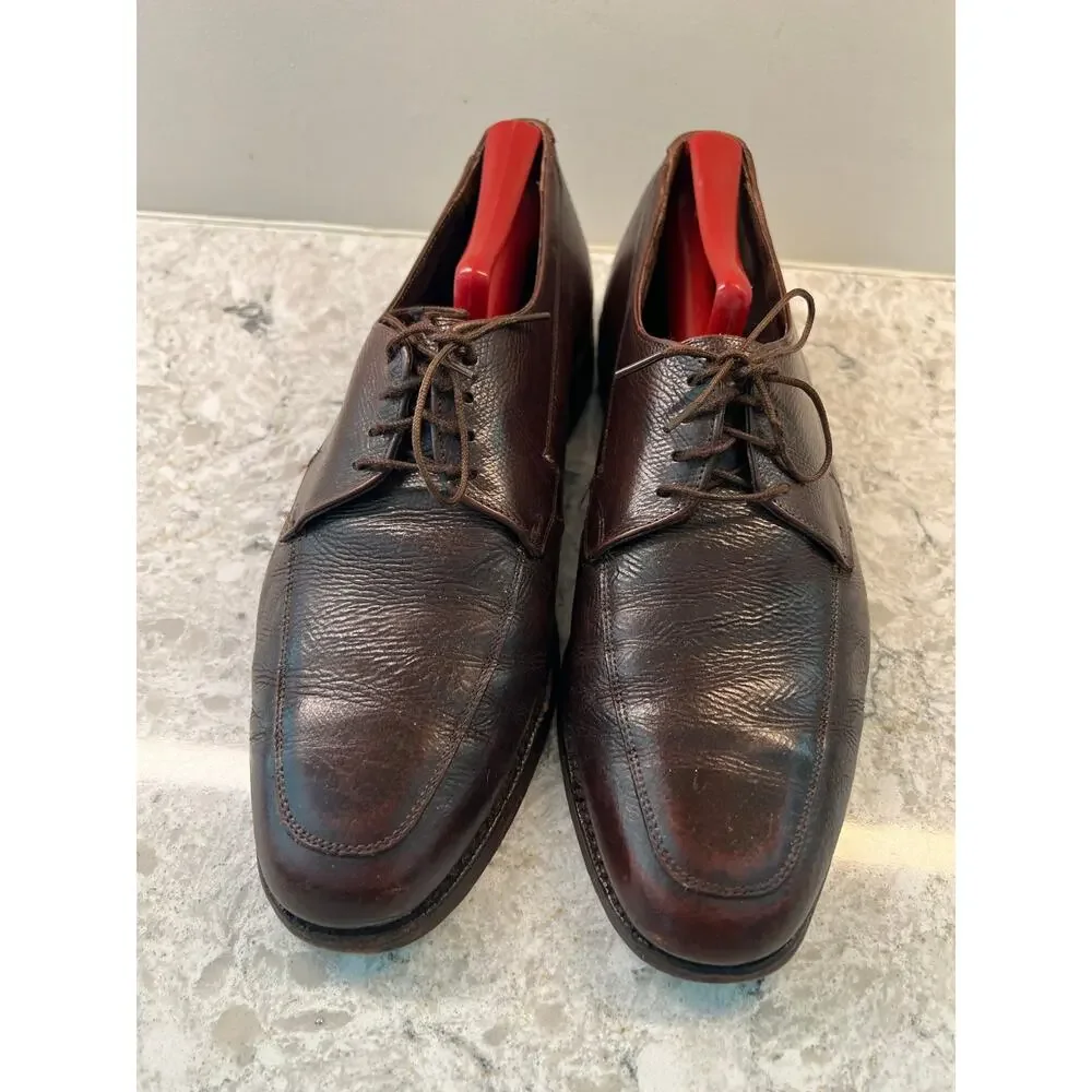 The Florsheim Shoe Men's Brown Leather Lace Up Dress Shoes Size 8.5 JL